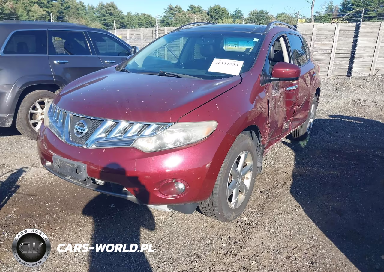2010 Nissan Murano Sl VIN:JN8AZ1MW9AW129467 - 2