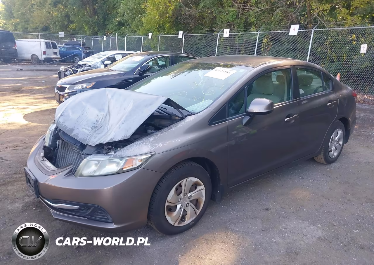 2013 Honda Civic Lx VIN:2HGFB2F52DH574198 - 2