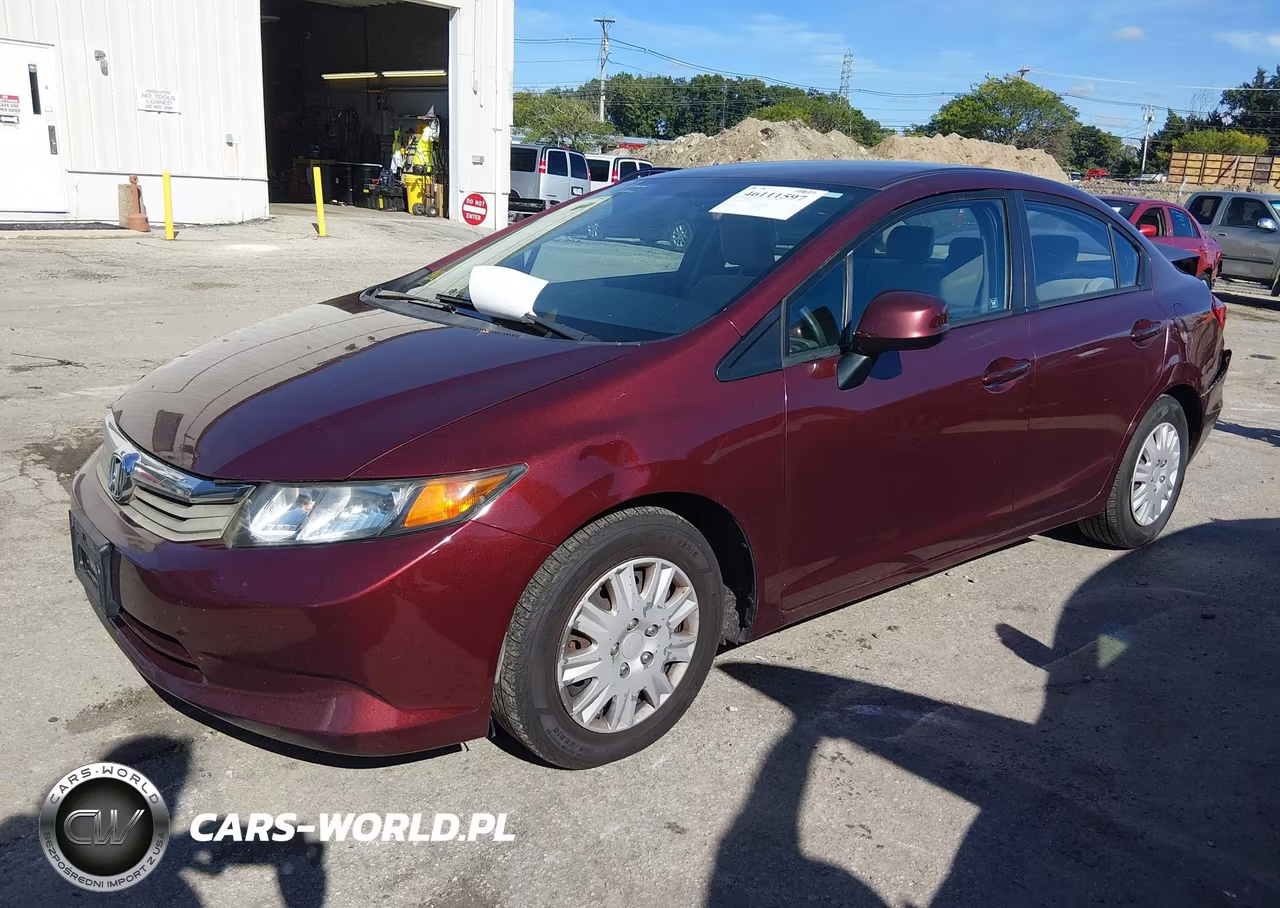 2012 Honda Civic Lx VIN:2HGFB2F53CH553259 - 2
