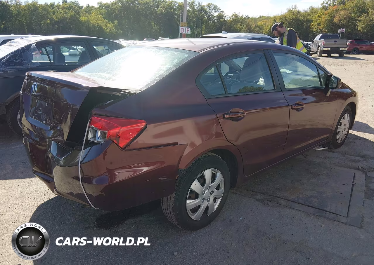 2012 Honda Civic Lx VIN:2HGFB2F53CH553259 - 4