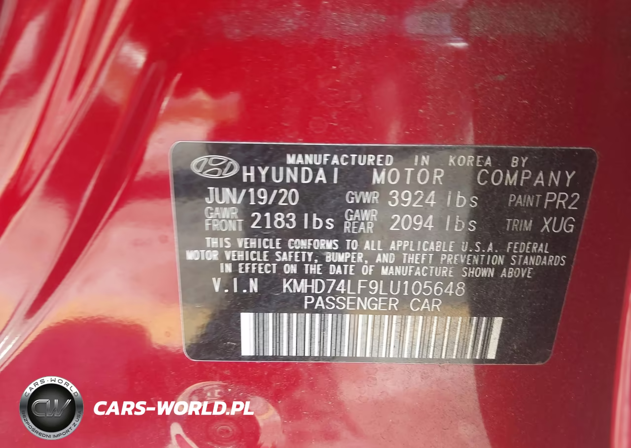 2020 Hyundai Elantra Se VIN:KMHD74LF9LU105648 - 9