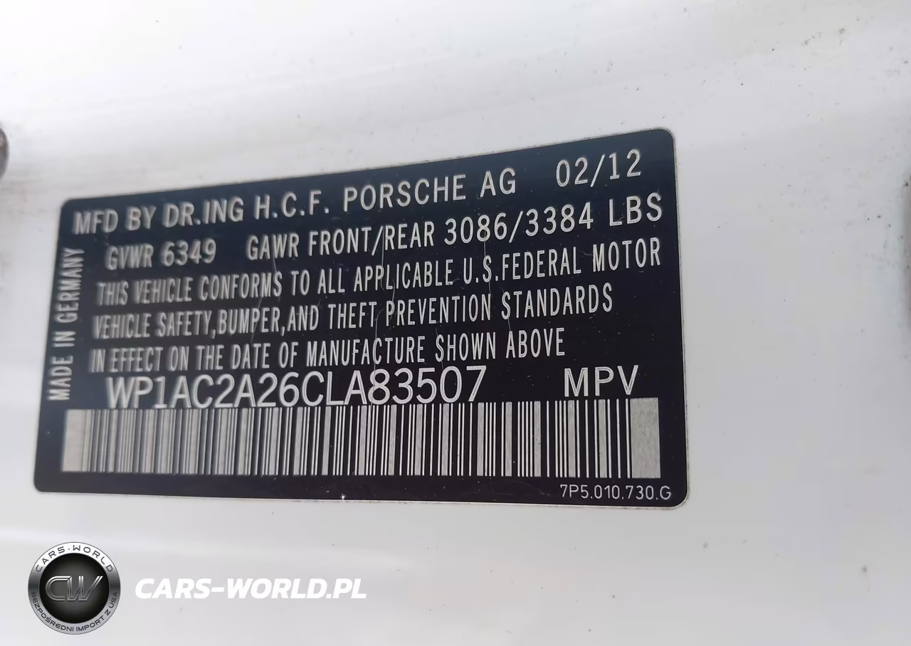 2012 Porsche Cayenne Turbo VIN:WP1AC2A26CLA83507 - 9