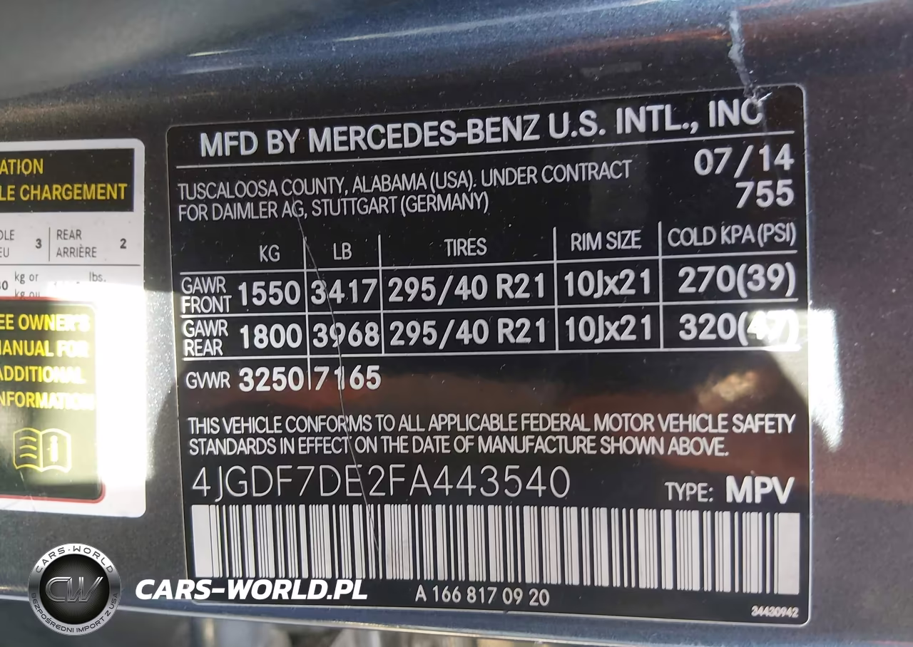 2015 Mercedes-Benz Gl 550 4Matic VIN:4JGDF7DE2FA443540 - 9