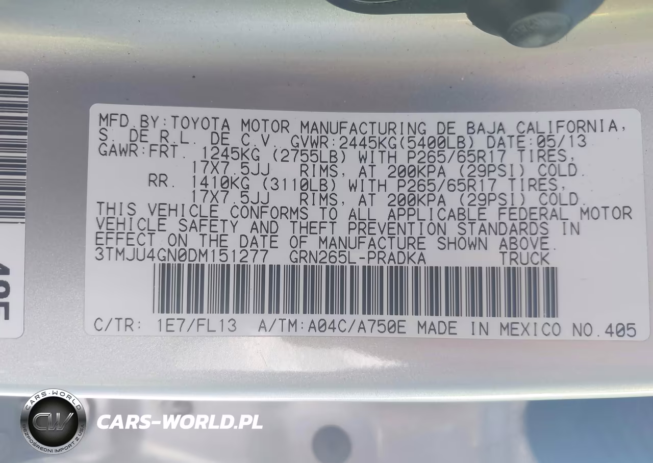 2013 Toyota Tacoma Prerunner V6 VIN:3TMJU4GN0DM151277 - 9
