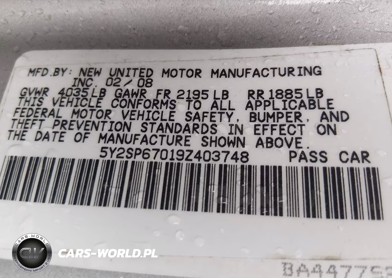 2009 Pontiac Vibe VIN:5Y2SP67019Z403748 - 9
