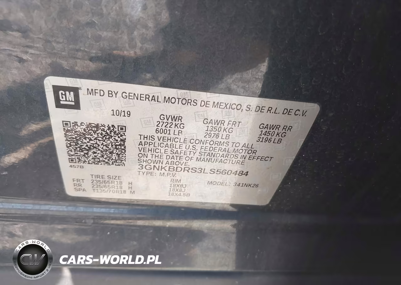 2020 Chevrolet Blazer Fwd 3Lt VIN:3GNKBDRS3LS560484 - 9