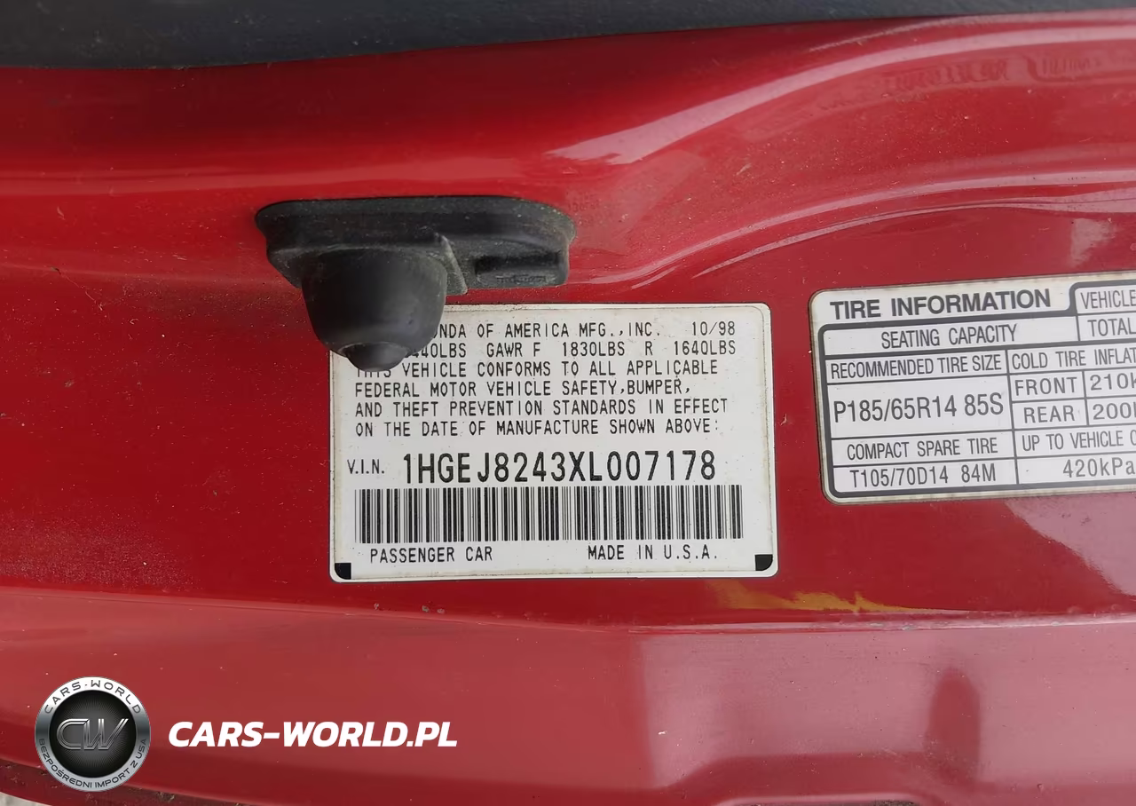 1999 Honda Civic Ex VIN:1HGEJ8243XL007178 - 9