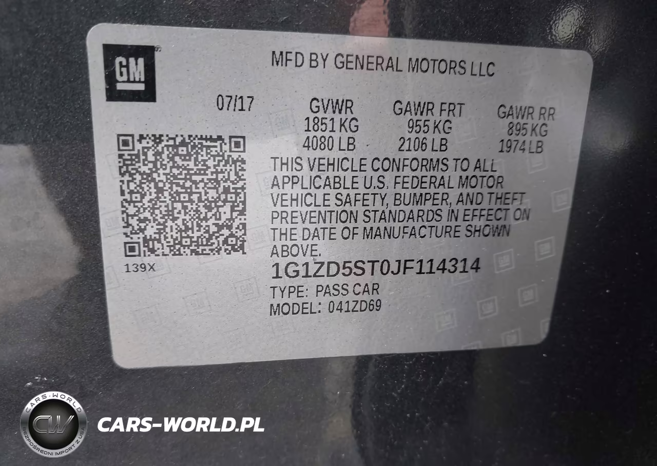 2018 Chevrolet Malibu Lt VIN:1G1ZD5ST0JF114314 - 9