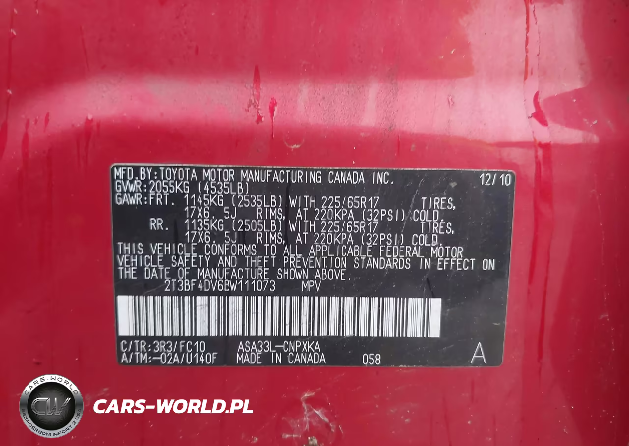 2011 Toyota Rav4 VIN:2T3BF4DV6BW111073 - 9
