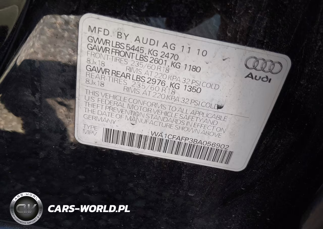 2011 Audi Q5 2.0T Premium VIN:WA1CFAFP3BA056902 - 9