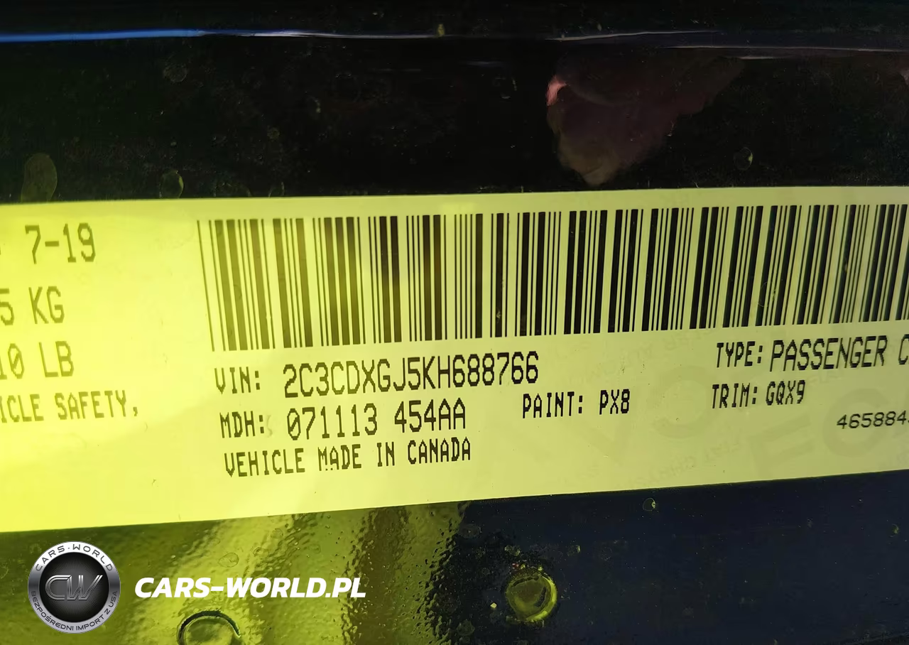 2019 Dodge Charger Scat Pack Rwd VIN:2C3CDXGJ5KH688766 - 9