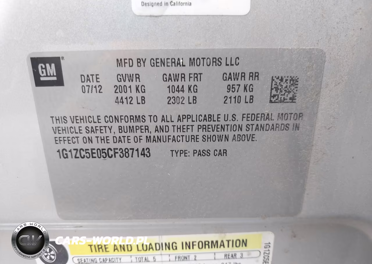 2012 Chevrolet Malibu 1Lt VIN:1G1ZC5E05CF387143 - 9