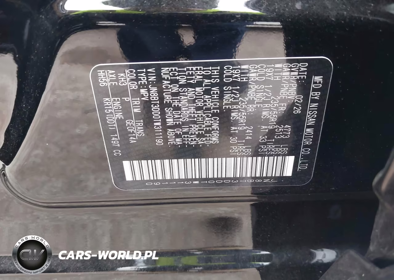 2026 Nissan Rogue Platinum VIN:JN8BT3DD0TW311190 - 9