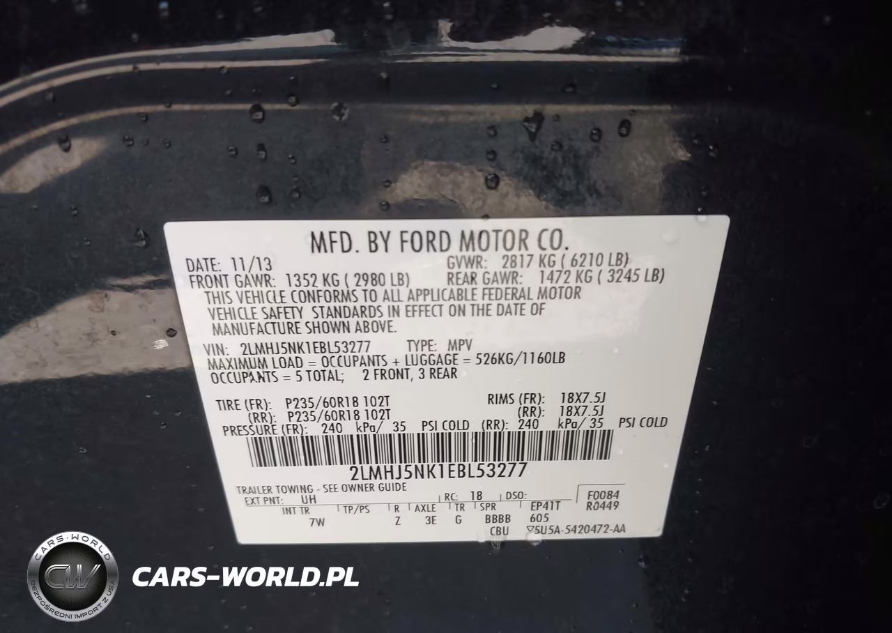 2014 Lincoln Mkt VIN:2LMHJ5NK1EBL53277 - 9