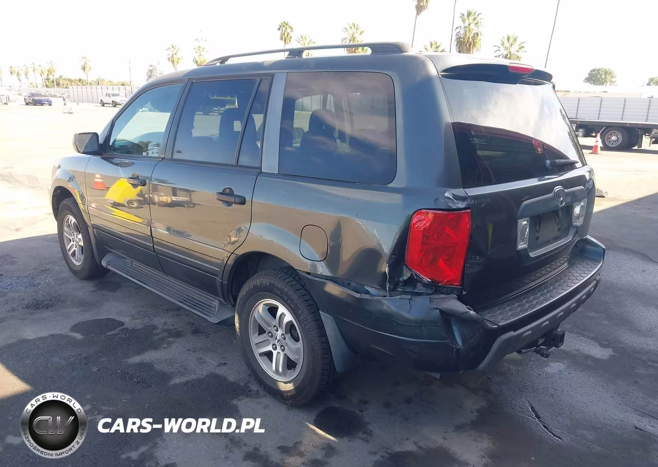2005 Honda Pilot Ex-L VIN:2HKYF18745H551051 - 3