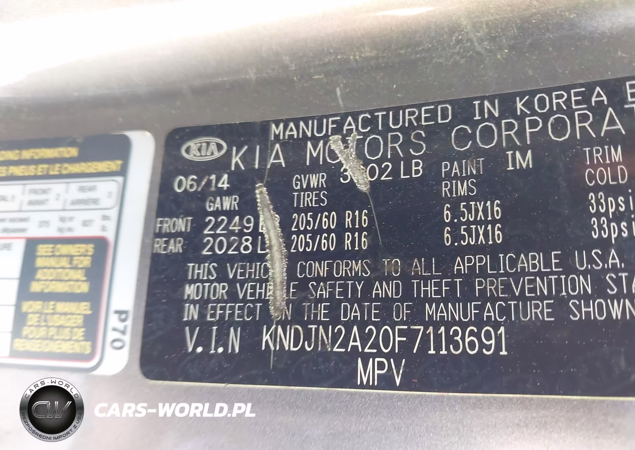 2015 Kia Soul VIN:KNDJN2A20F7113691 - 9