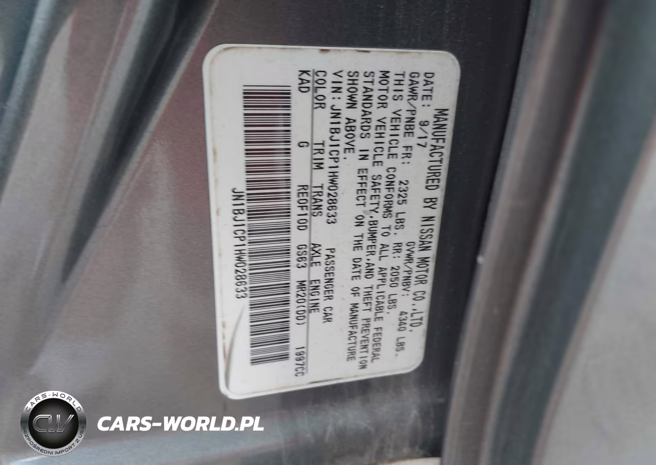 2017 Nissan Rogue Sport S VIN:JN1BJ1CP1HW028633 - 9