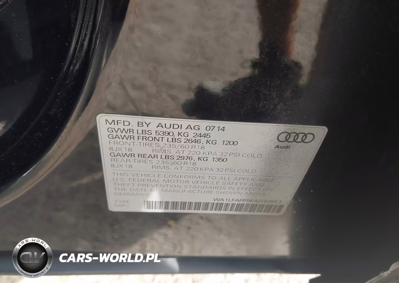 2015 Audi Q5 2.0T Premium VIN:WA1LFAFP9FA030553 - 9