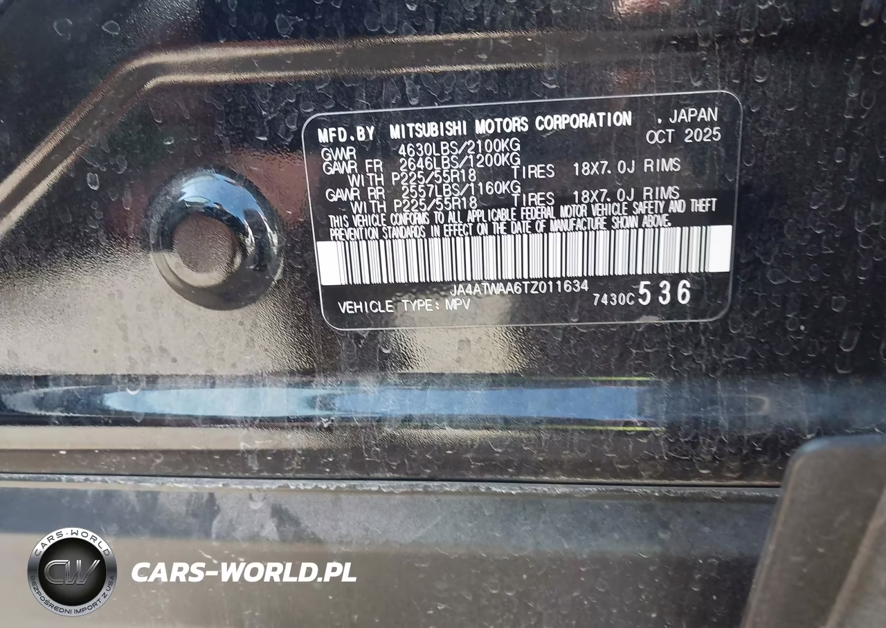 2026 Mitsubishi Eclipse Cross Black Edition S-Awc-Se S-Awc-Sel VIN:JA4ATWAA6TZ011634 - 9