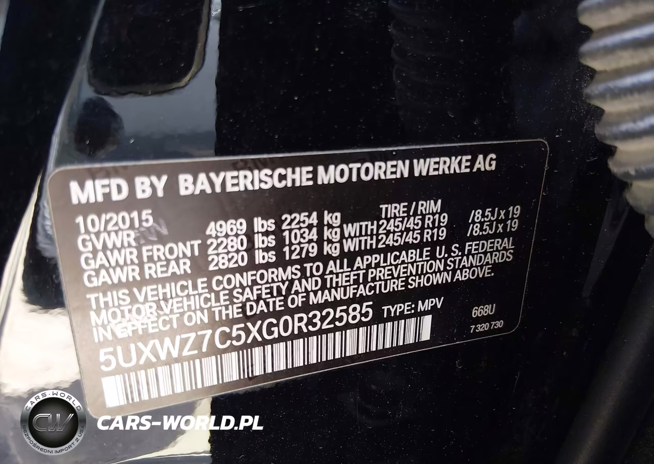 2016 BMW X3 Sdrive28I VIN:5UXWZ7C5XG0R32585 - 9