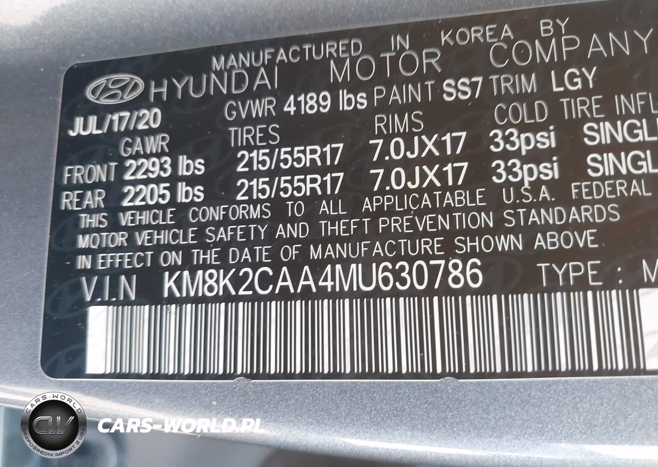 2021 Hyundai Kona Sel VIN:KM8K2CAA4MU630786 - 9