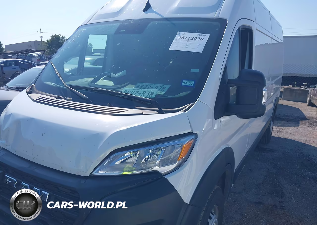2025 Ram Promaster 3500 Tradesman High Roof 159 Wb W-Pass Seat VIN:3C6MRVHG6SE550102 - 2