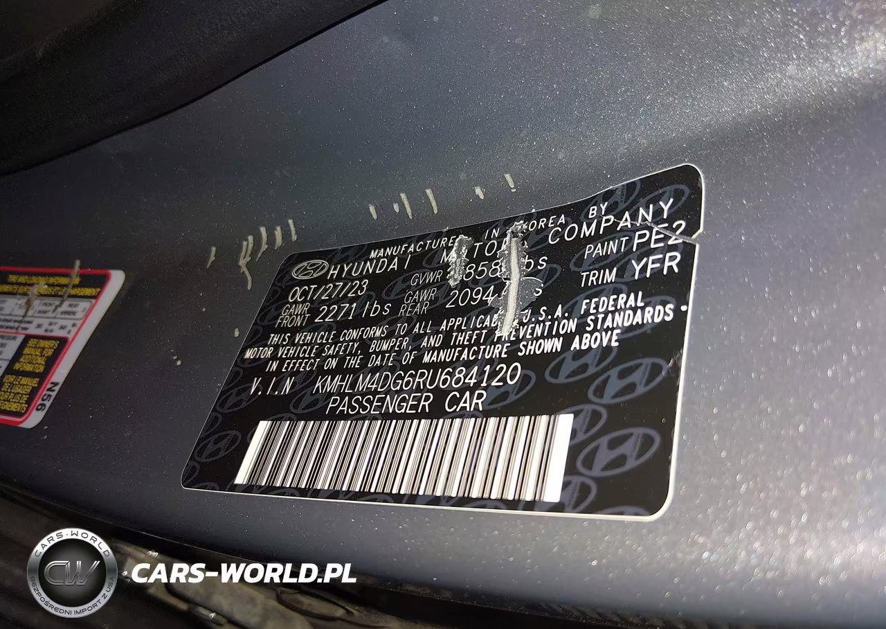 2024 Hyundai Elantra Sel VIN:KMHLM4DG6RU684120 - 9