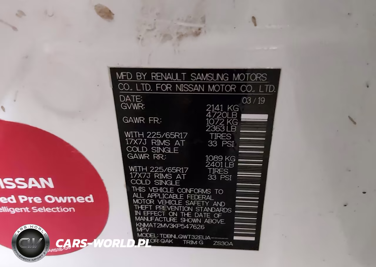 2019 Nissan Rogue Sv VIN:KNMAT2MV3KP547626 - 9