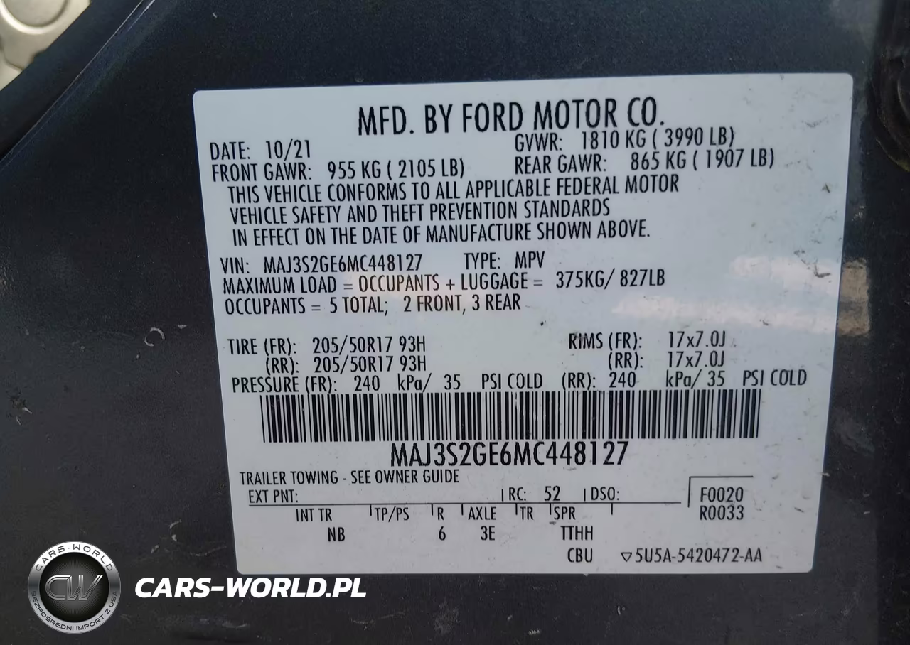 2021 Ford Ecosport Se VIN:MAJ3S2GE6MC448127 - 9