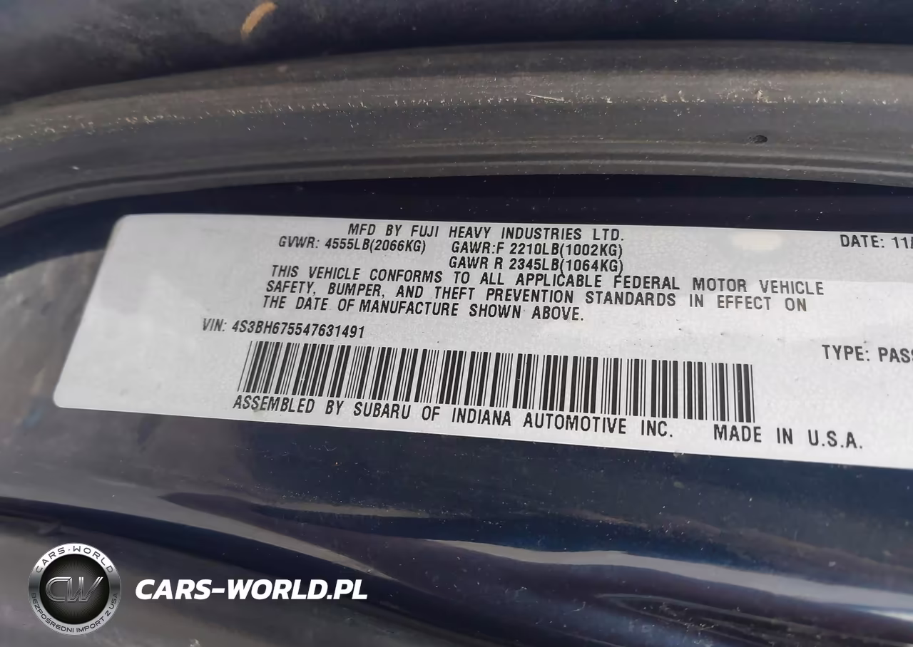 2004 Subaru Outback VIN:4S3BH675547631491 - 9