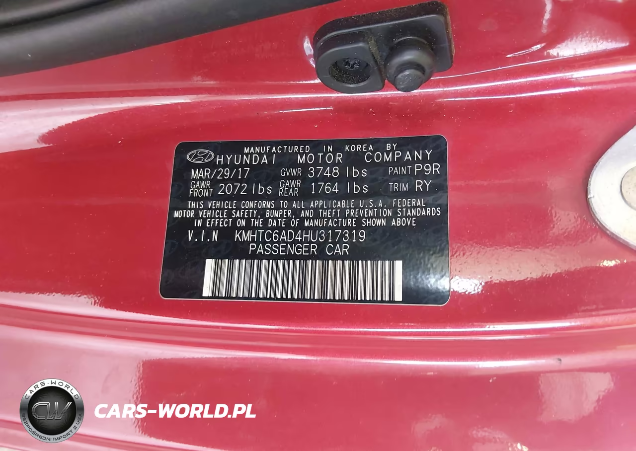 2017 Hyundai Veloster Value Edition VIN:KMHTC6AD4HU317319 - 9