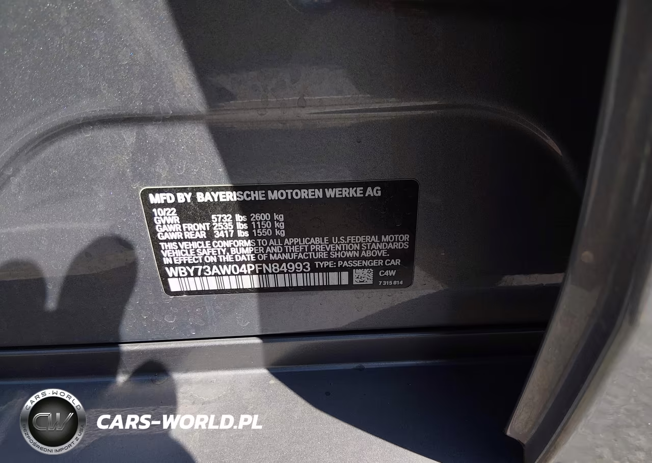 2023 BMW I4 Edrive40 VIN:WBY73AW04PFN84993 - 9