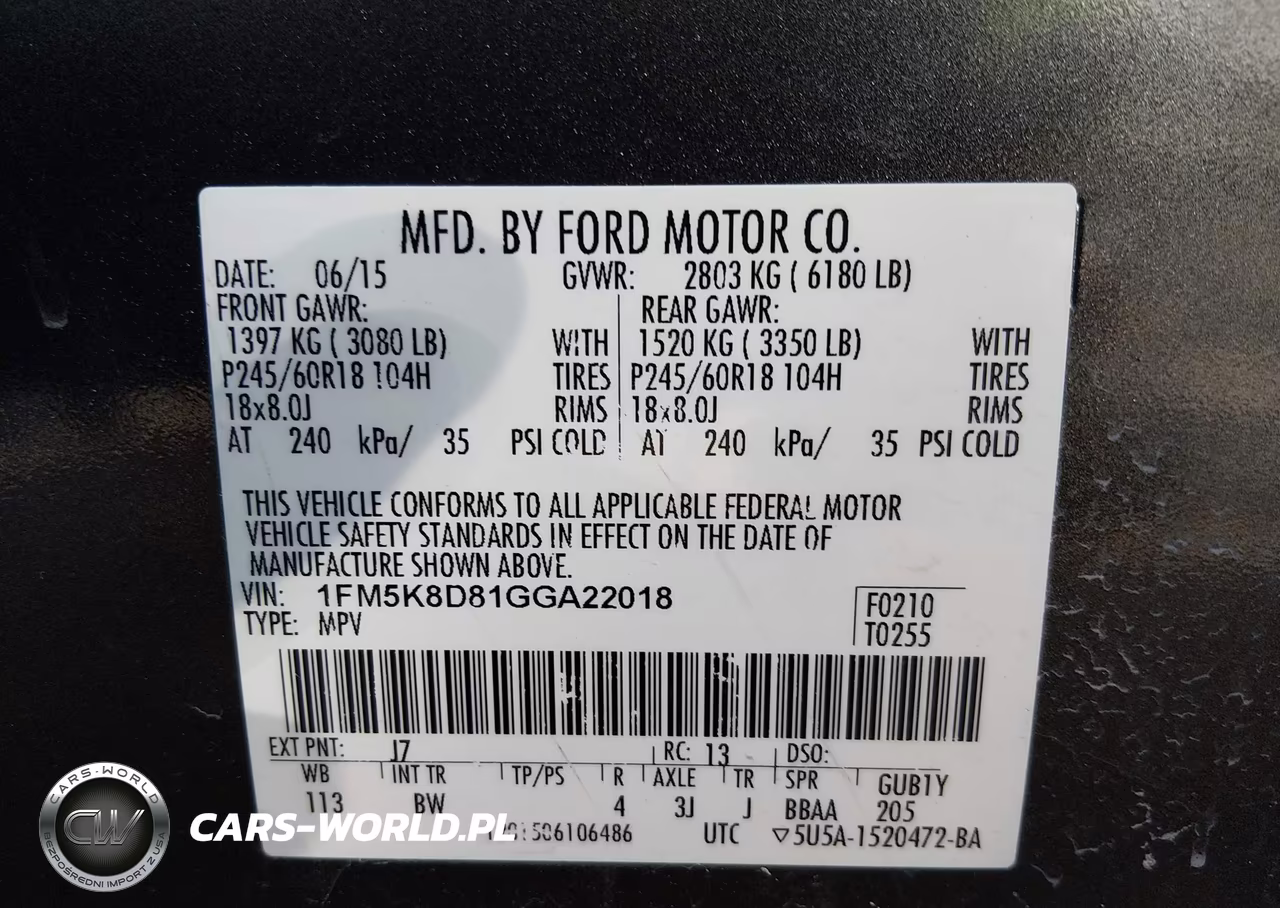 2016 Ford Explorer Xlt VIN:1FM5K8D81GGA22018 - 9