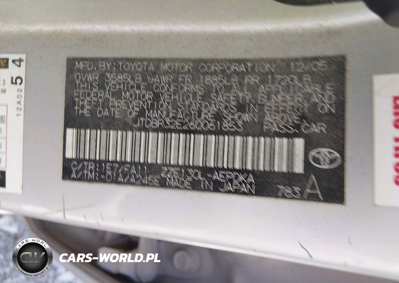 2006 Toyota Corolla Ce VIN:JTDBR32E260061853 - 9