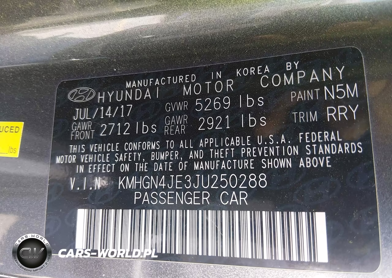 2018 Genesis G80 3.8 VIN:KMHGN4JE3JU250288 - 9