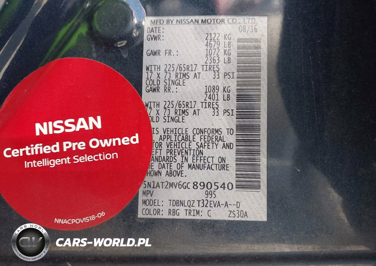 2016 Nissan Rogue Sv VIN:5N1AT2MV6GC890540 - 9