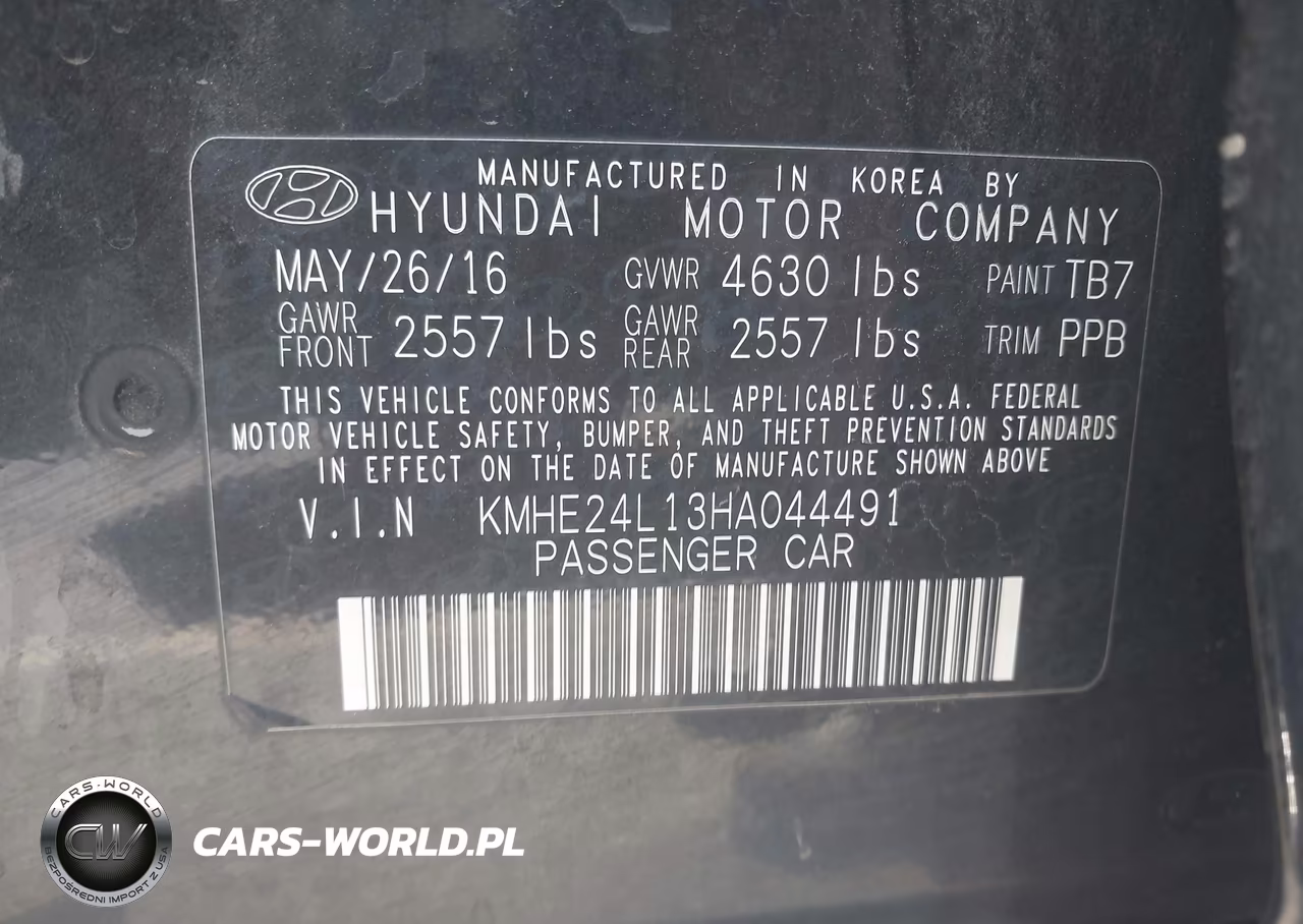 2017 Hyundai Sonata Hybrid Se VIN:KMHE24L13HA044491 - 9