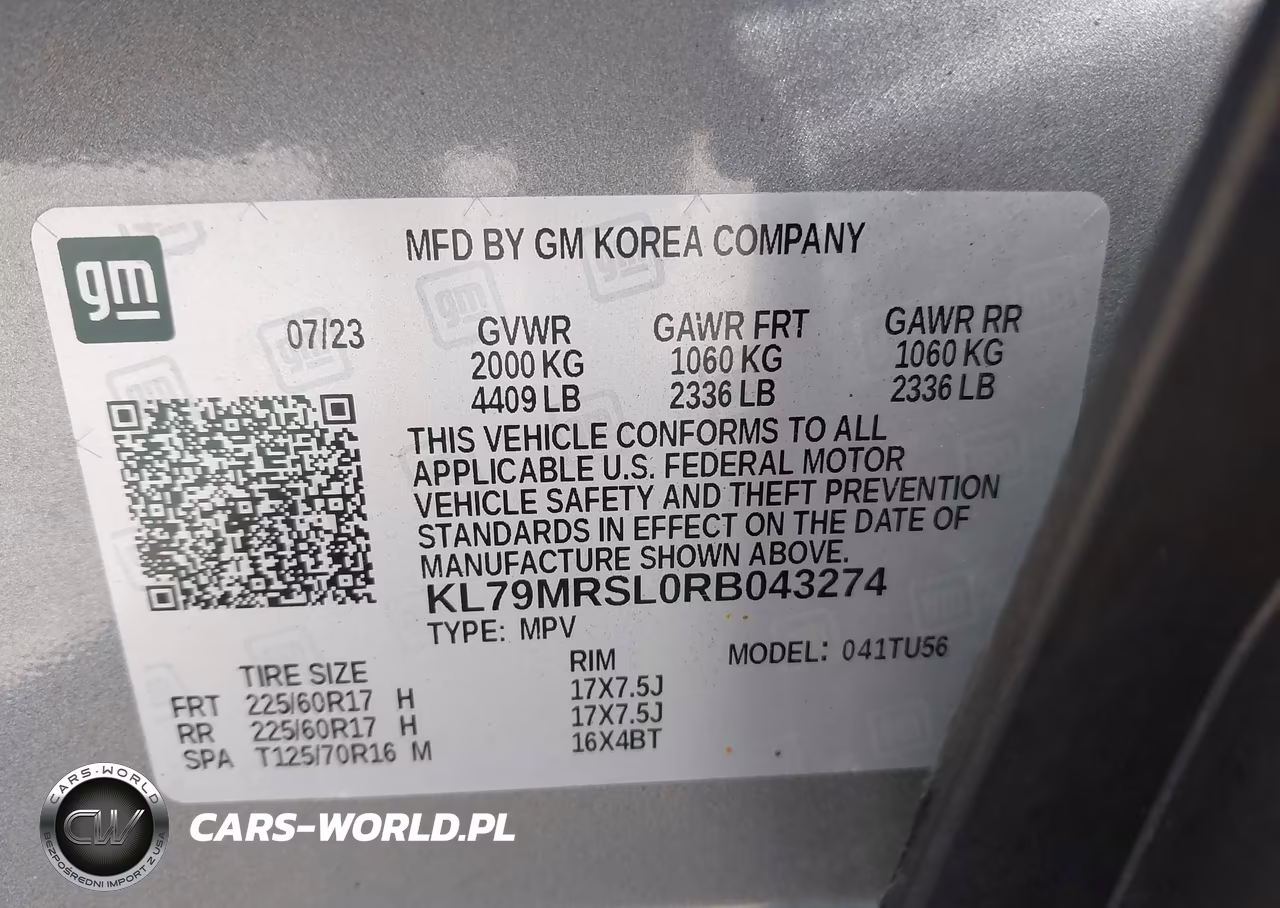 2024 Chevrolet Trailblazer Awd Lt VIN:KL79MRSL0RB043274 - 9