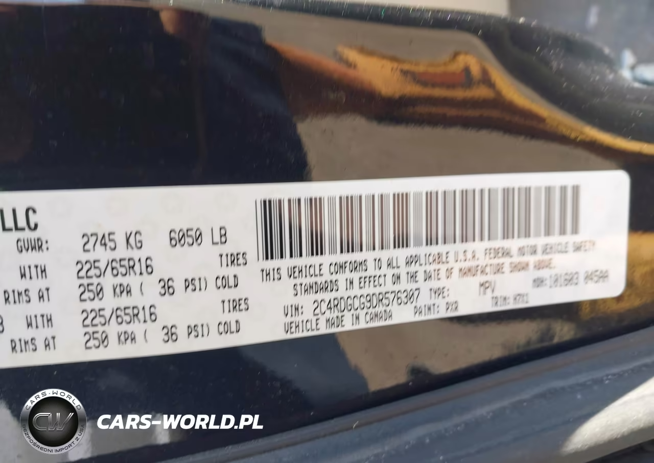 2013 Dodge Grand Caravan Sxt VIN:2C4RDGCG9DR576307 - 9