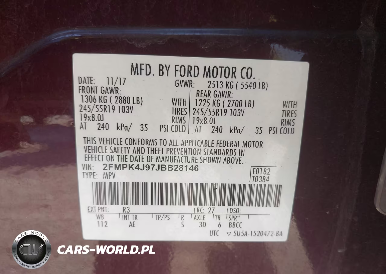2018 Ford Edge Sel VIN:2FMPK4J97JBB28146 - 9