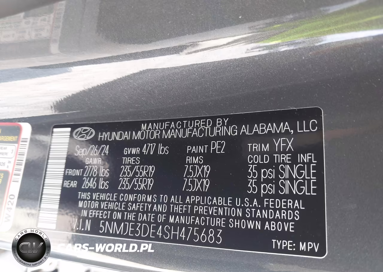 2025 Hyundai Tucson Limited VIN:5NMJE3DE4SH475683 - 9