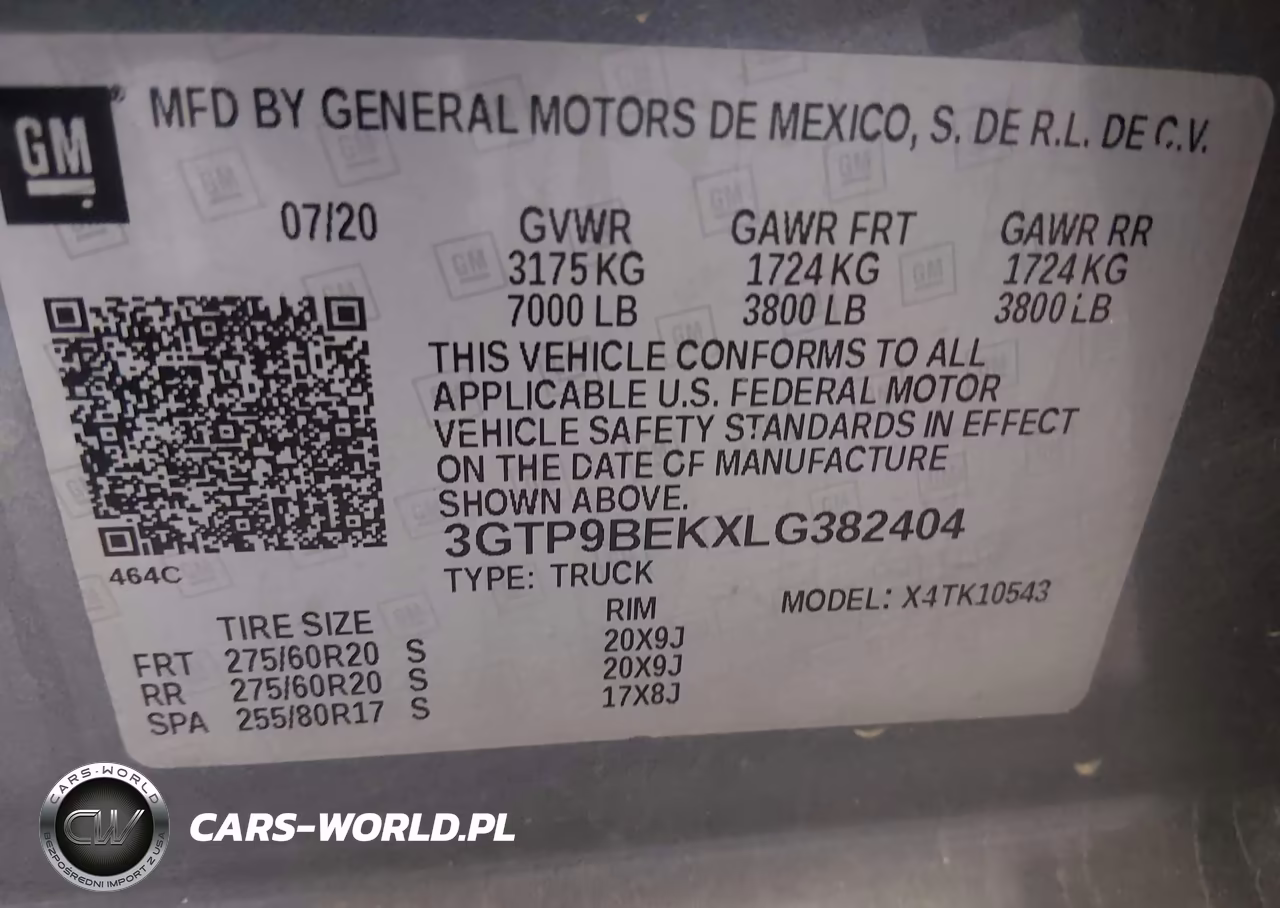 2020 GMC Sierra 1500 4Wd Short Box Sle VIN:3GTP9BEKXLG382404 - 9