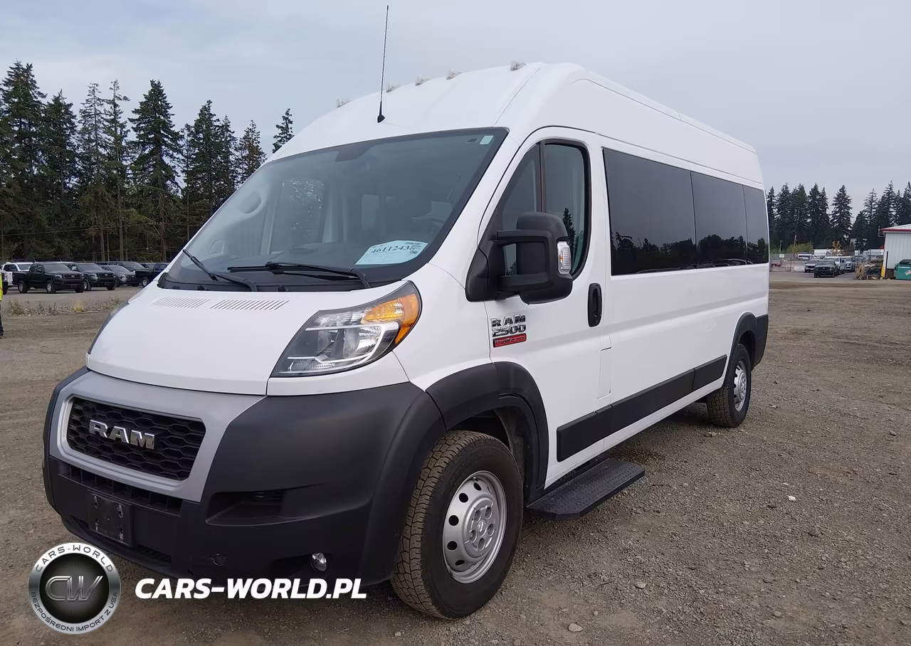2021 Ram Promaster 2500 Window Van High Roof 159 Wb VIN:3C6LRVPG1ME513815 - 2