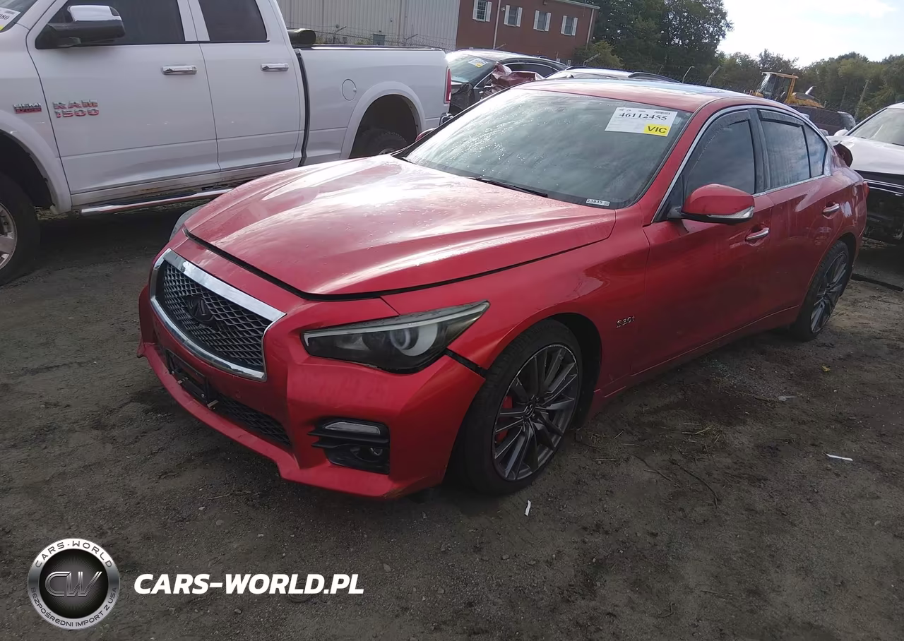 2017 Infiniti Q50 3.0T Red Sport 400 VIN:JN1FV7AR5HM872070 - 2