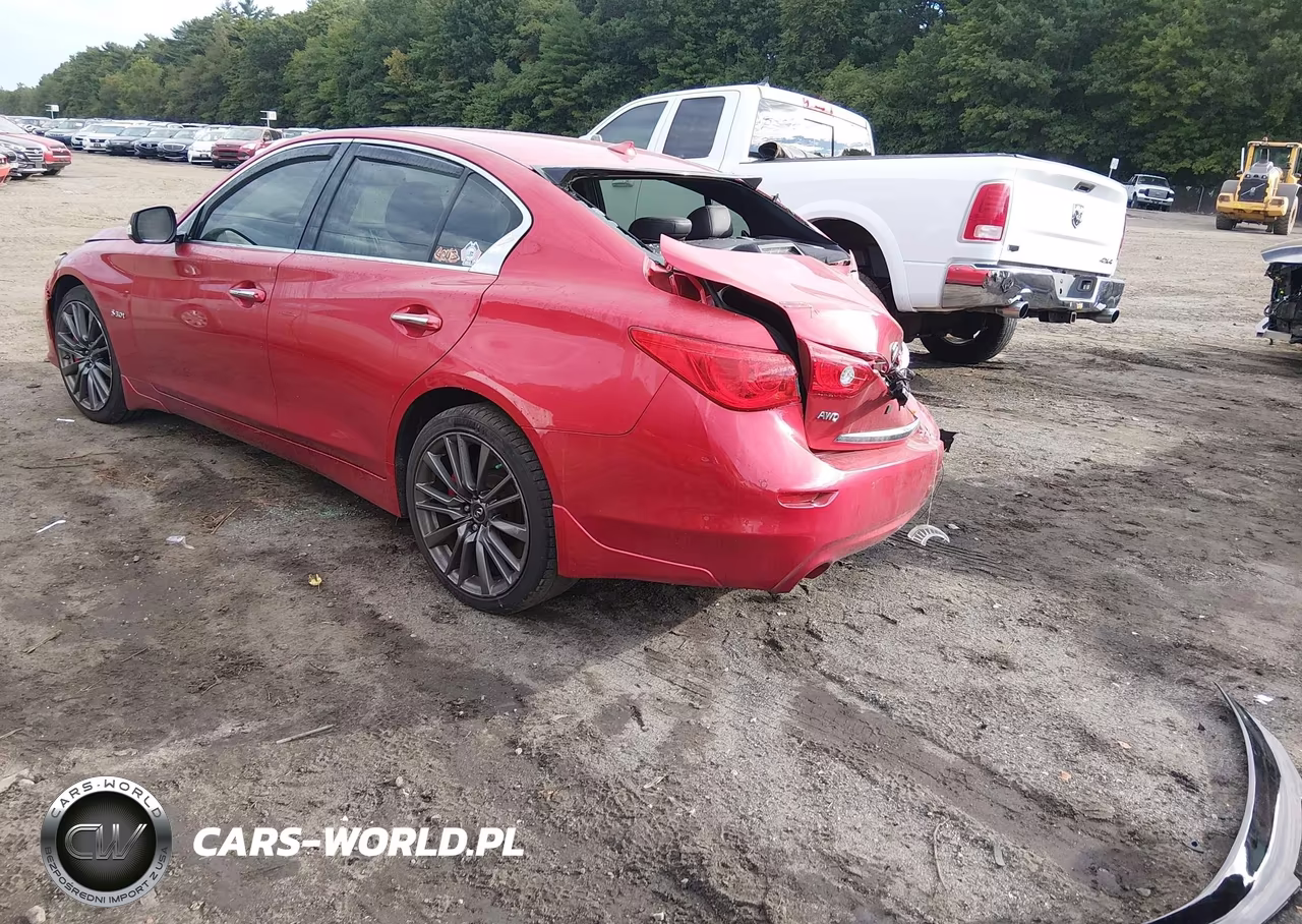 2017 Infiniti Q50 3.0T Red Sport 400 VIN:JN1FV7AR5HM872070 - 3