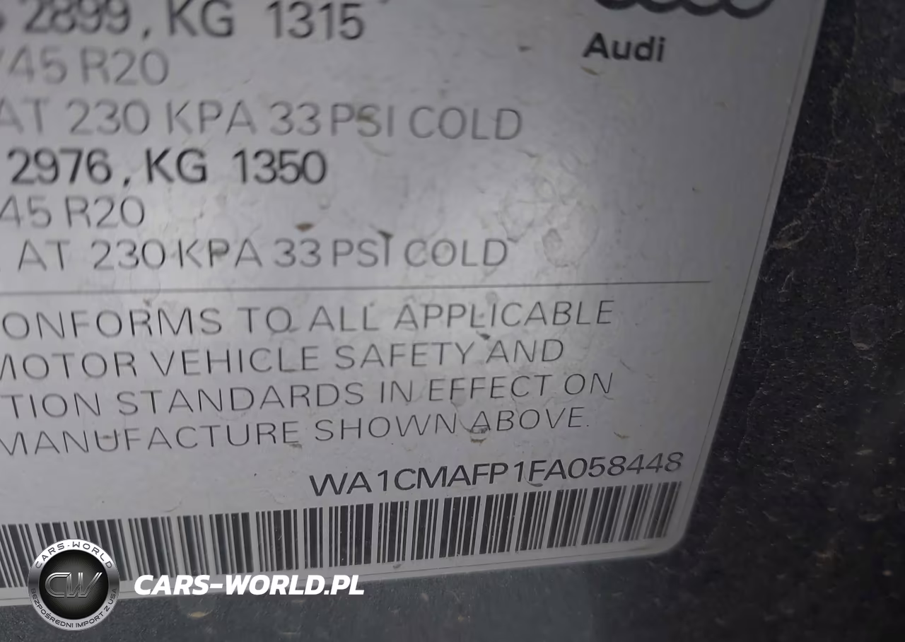2015 Audi Q5 3.0 Tdi Premium Plus VIN:WA1CMAFP1FA058448 - 9