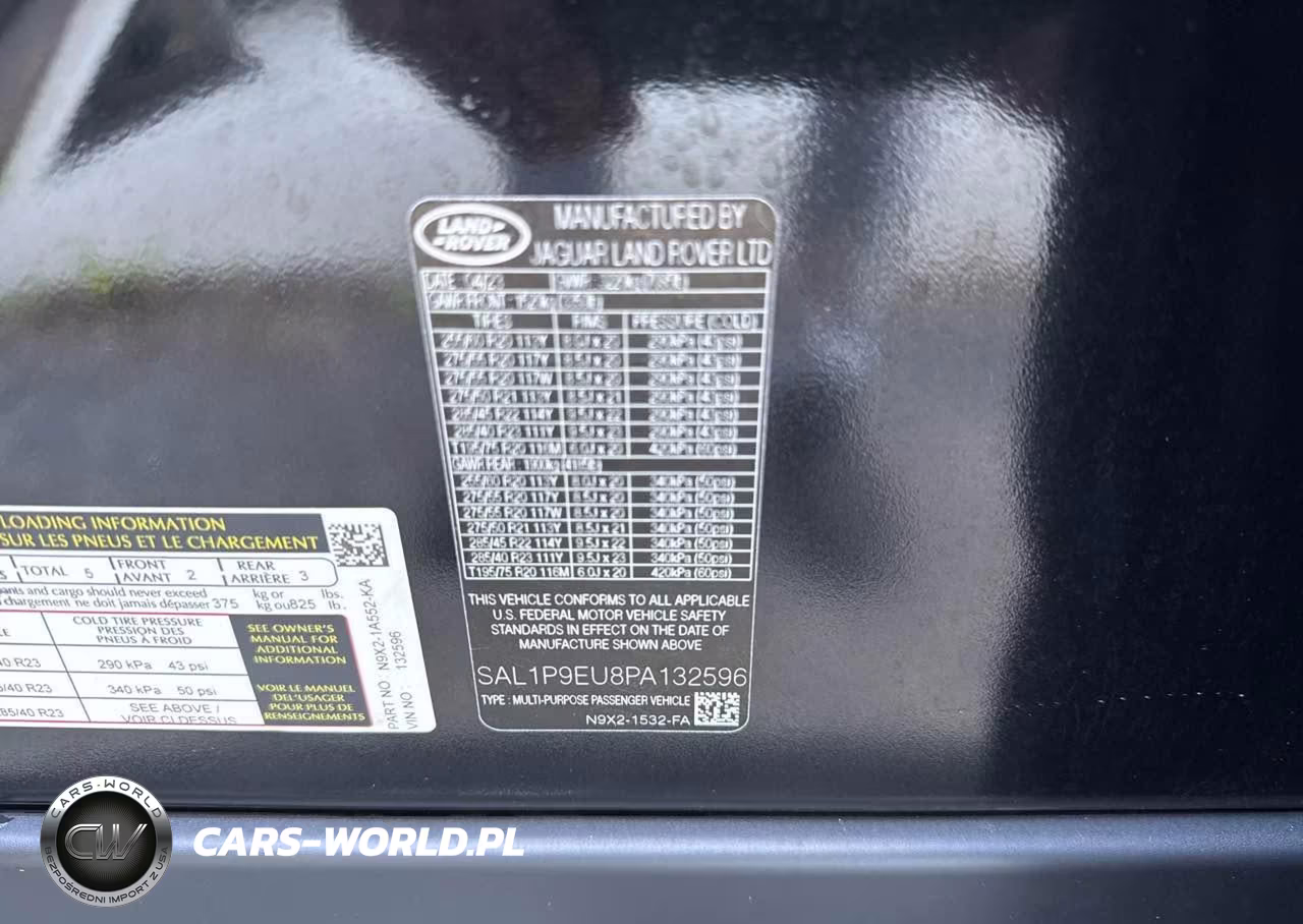2023 Land Rover Range Rover Sport Se VIN:SAL1P9EU8PA132596 - 9