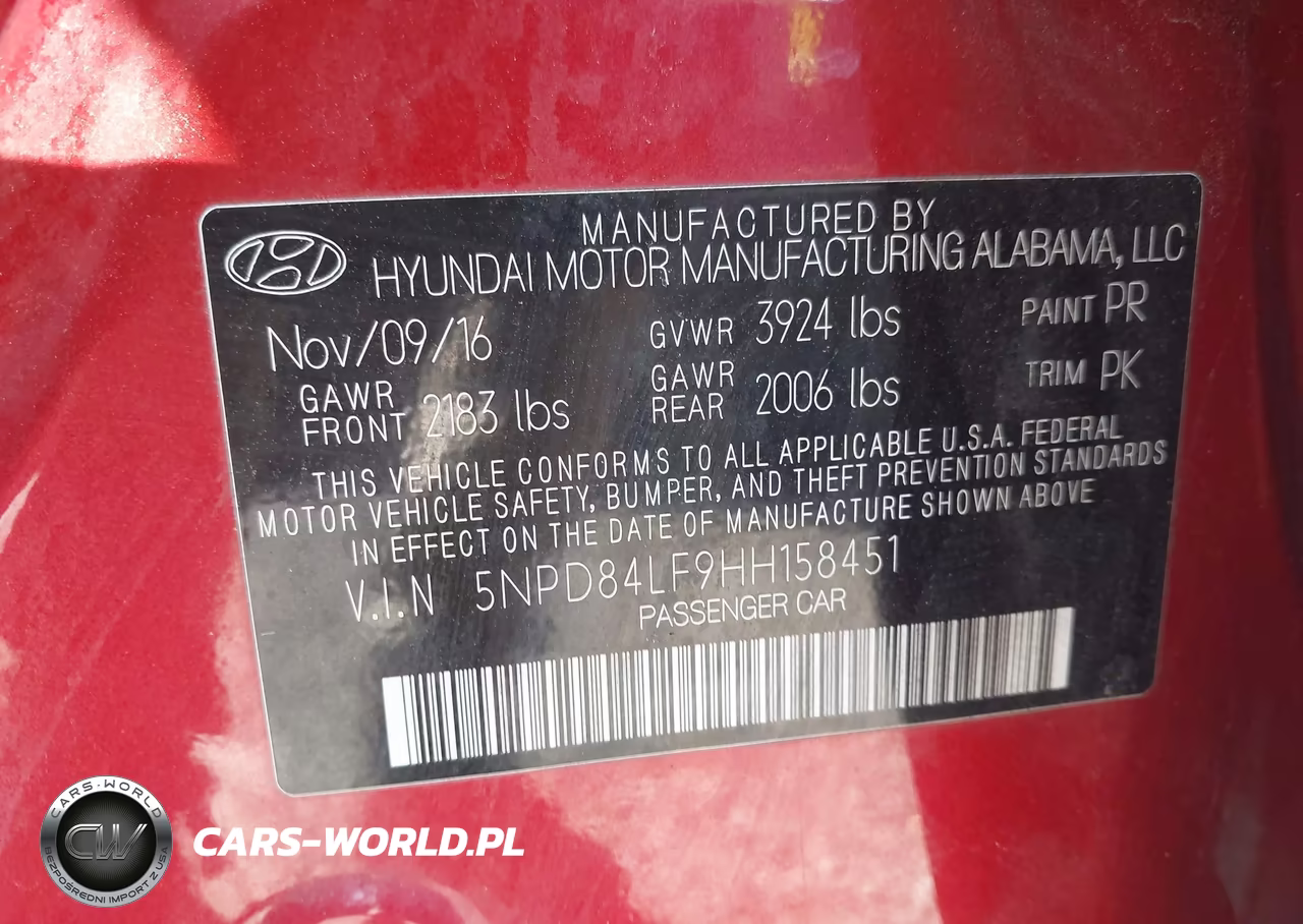 2017 Hyundai Elantra Se VIN:5NPD84LF9HH158451 - 9