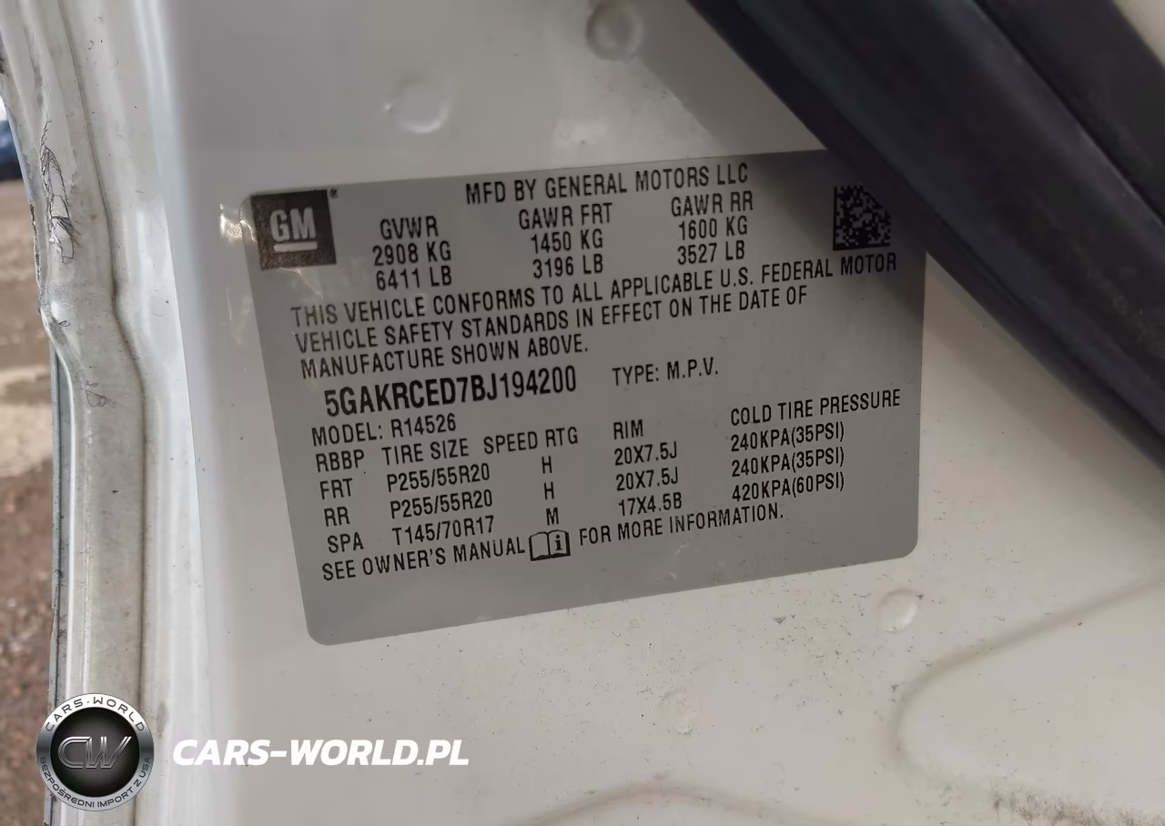 2011 Buick Enclave 2Xl VIN:5GAKRCED7BJ194200 - 9