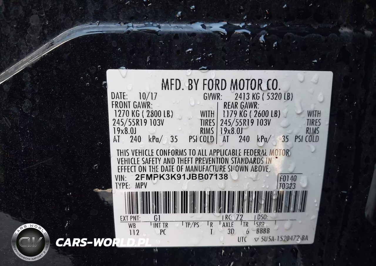 2018 Ford Edge Titanium VIN:2FMPK3K91JBB07138 - 9